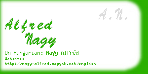 alfred nagy business card